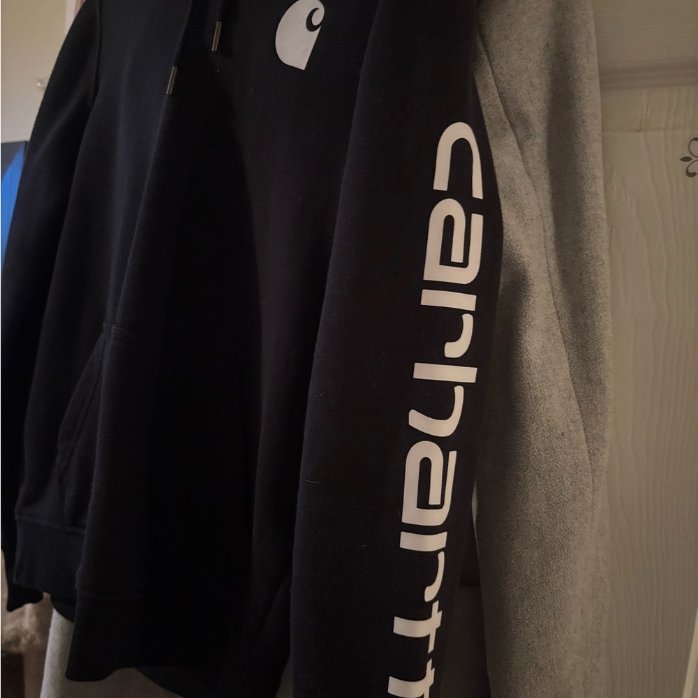 Carhartt Two-Tone Black and Gray Hoodie
